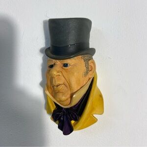 Vintage Bossons Chalk Ware Head Mr. Micawber